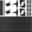 Kit riel iluminación tipo H negro 39ft 120V
