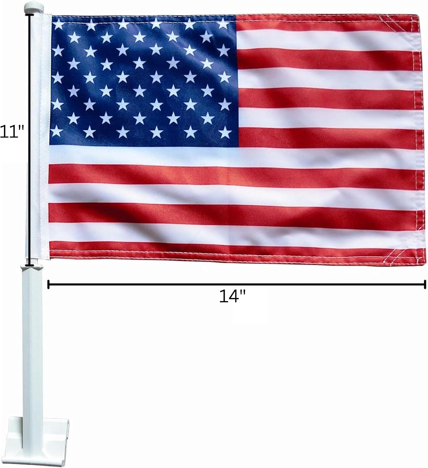 Bandera ventana coche EE.UU. 11x18pulg