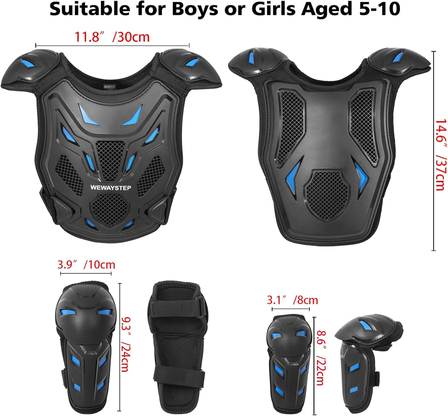 Chaleco protector motocross juvenil bicicleta tierra