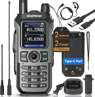 Radio Ham UV-21R portátil 999 canales VOX antena alta ganancia