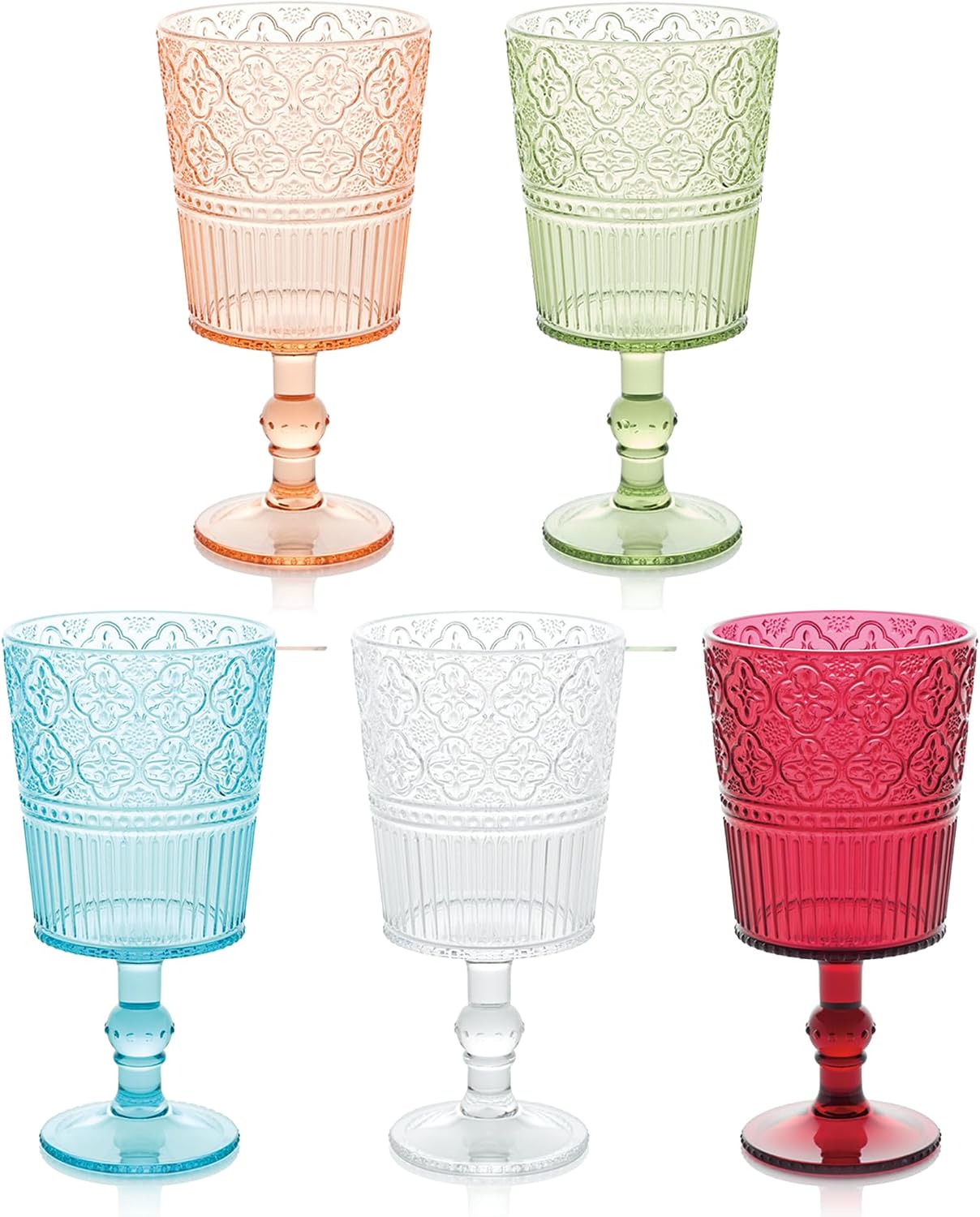 Set 6 vasos acrílico transparente 14oz uso diario