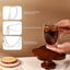Tazas café vidrio doble pared 12oz set 4 con asa