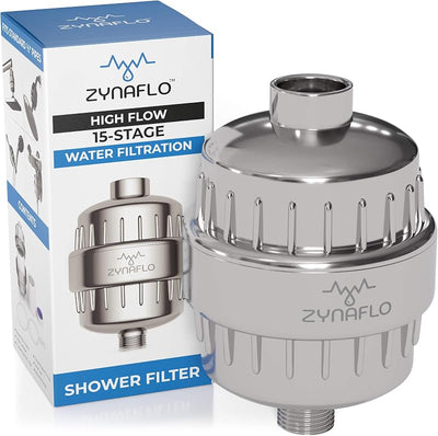 Filtro ducha 15 etapas para agua dura cloro metales