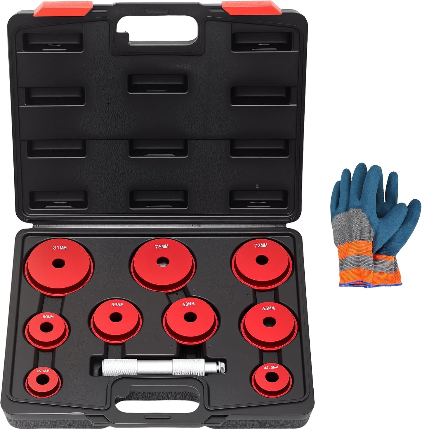 Kit 10 Pzas Prensa Rodamientos Conductor Sello Adaptadores