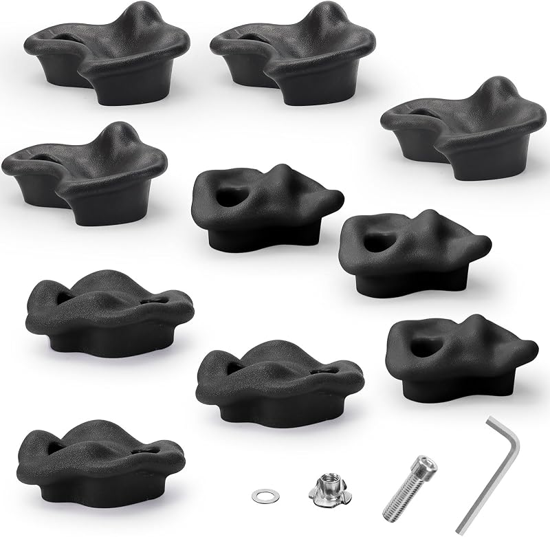 10 Soportes Escalada Roca para Adultos con Accesorios