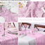 20 Caminos Mesa Estopilla Rosa Claro 17x108pulg Estilo Bohemio