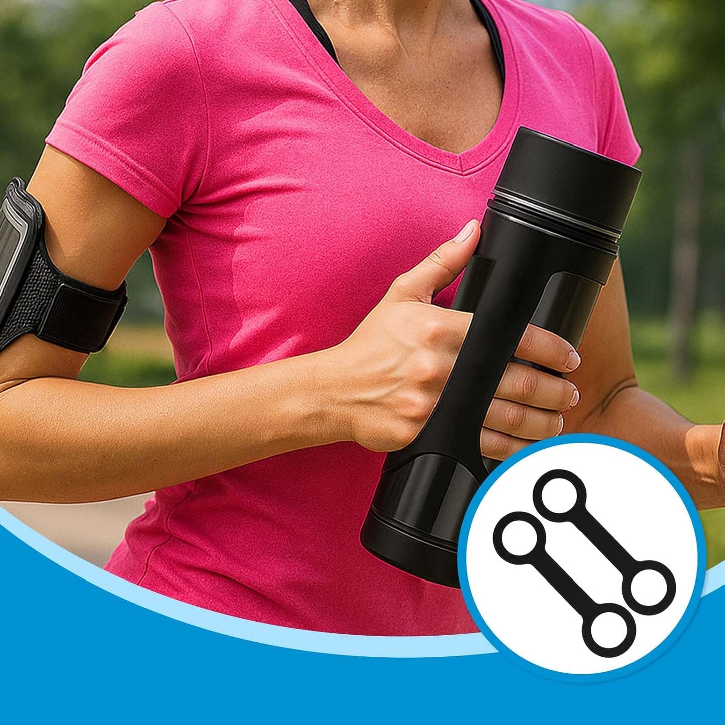2 Accesorios Botella Agarre Silicona Antiderrap