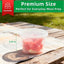 Recipientes 16oz con tapas apilables 20 pzas sin BPA