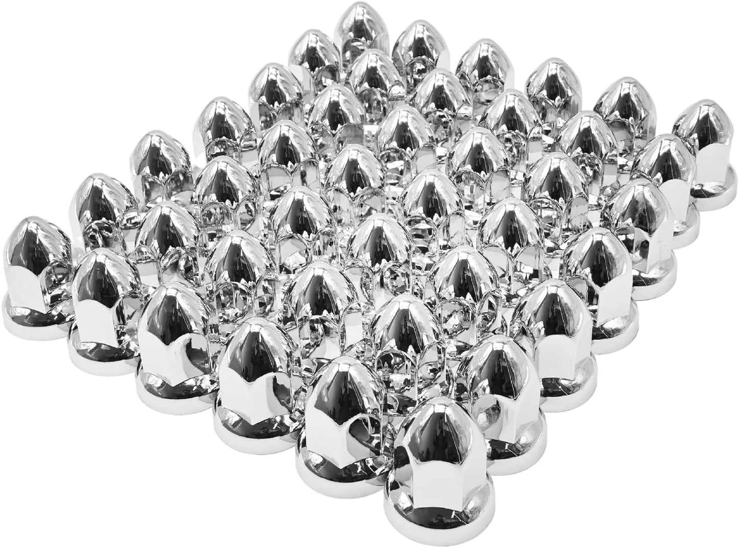 60 Cubiertas Tuercas Llanta 1.299" Cromadas 2.5"