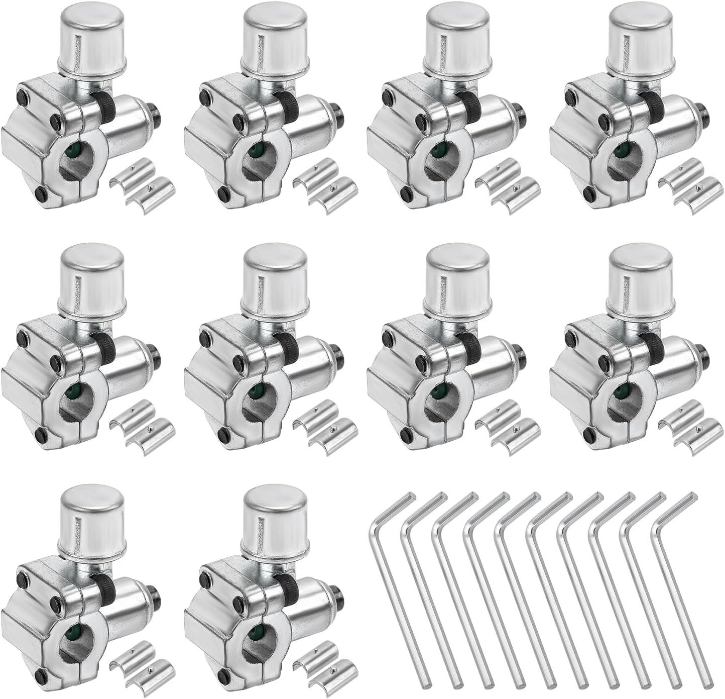 10 Válvulas BPV-31 10 Llaves Hex 20 Adaptadores 1/4-3/8"