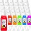 30 Botellas Plástico 2oz Tapas Blancas Reutilizables con 10 Embudos