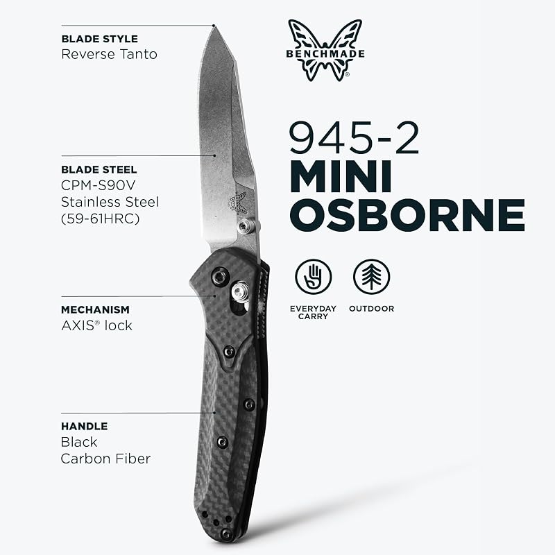 Cuchillo plegable Reverse Tanto fibra carbono negra