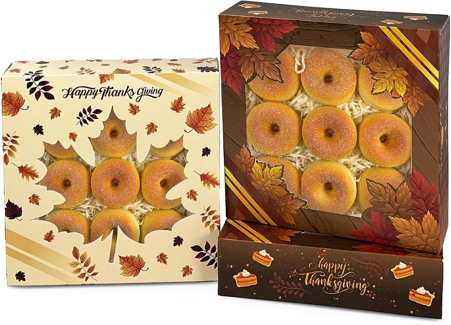 Cajas galletas con ventana 12pzas 8x8x2.5pulg