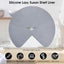 Alfombrilla silicona antiderrap para tocadiscos cocina gris