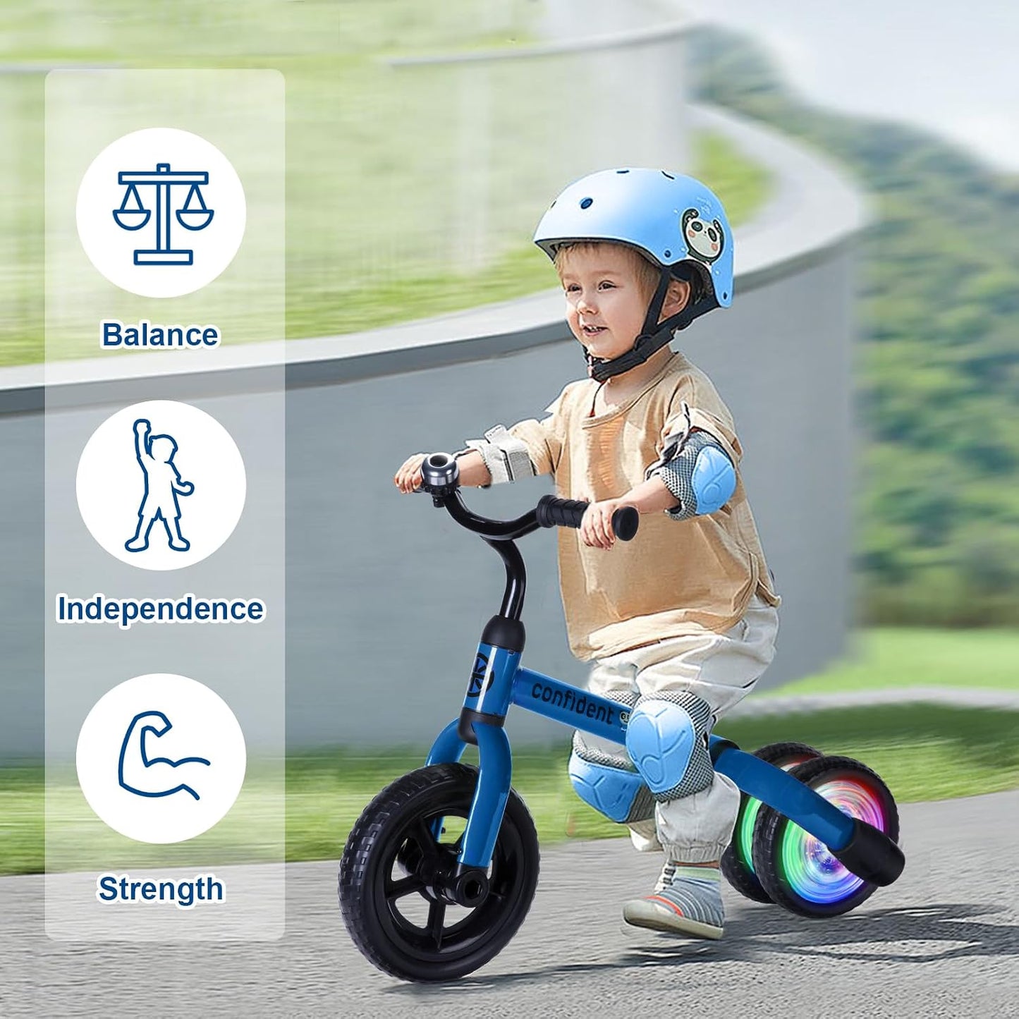 Triciclo 3en1 para niños 2-5 años bicicleta plegable
