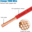 Cable THHN 8 AWG 25 ft cobre trenzado uso residencial