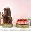 3 Pzas Soportes Metal para Cupcakes Dorado