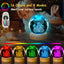 Lámpara hongo 3.15pulg 16 colores con control remoto