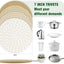 Salvamanteles 7pulg para platos calientes set 4 antimanchas