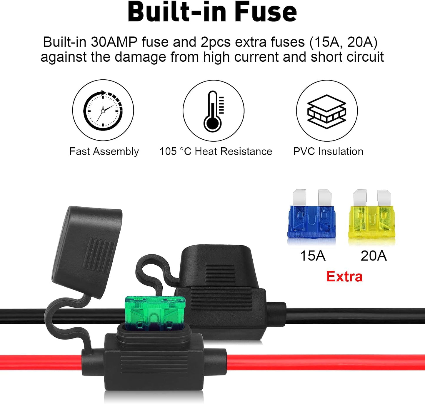Conector 10AWG 45A a Terminal Anillo O comp Anderson