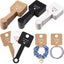 150 Tarjetas Autoadhesivas 2x4" Negro Blanco Kraft 3 Estilos