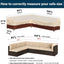 Funda seccional patio forma L 600D impermeable