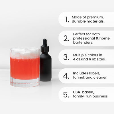 Set botellas atomizador cóctel vidrio versátiles