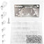 Kit 292 abrazaderas cable 3/16-1 pulg plástico PA66 blanco