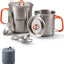 Olla Titanio Camping 14.2oz con Tapa y Tenedor