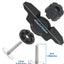 Tacos anclaje kayak para riel accesorios 1 pack negro