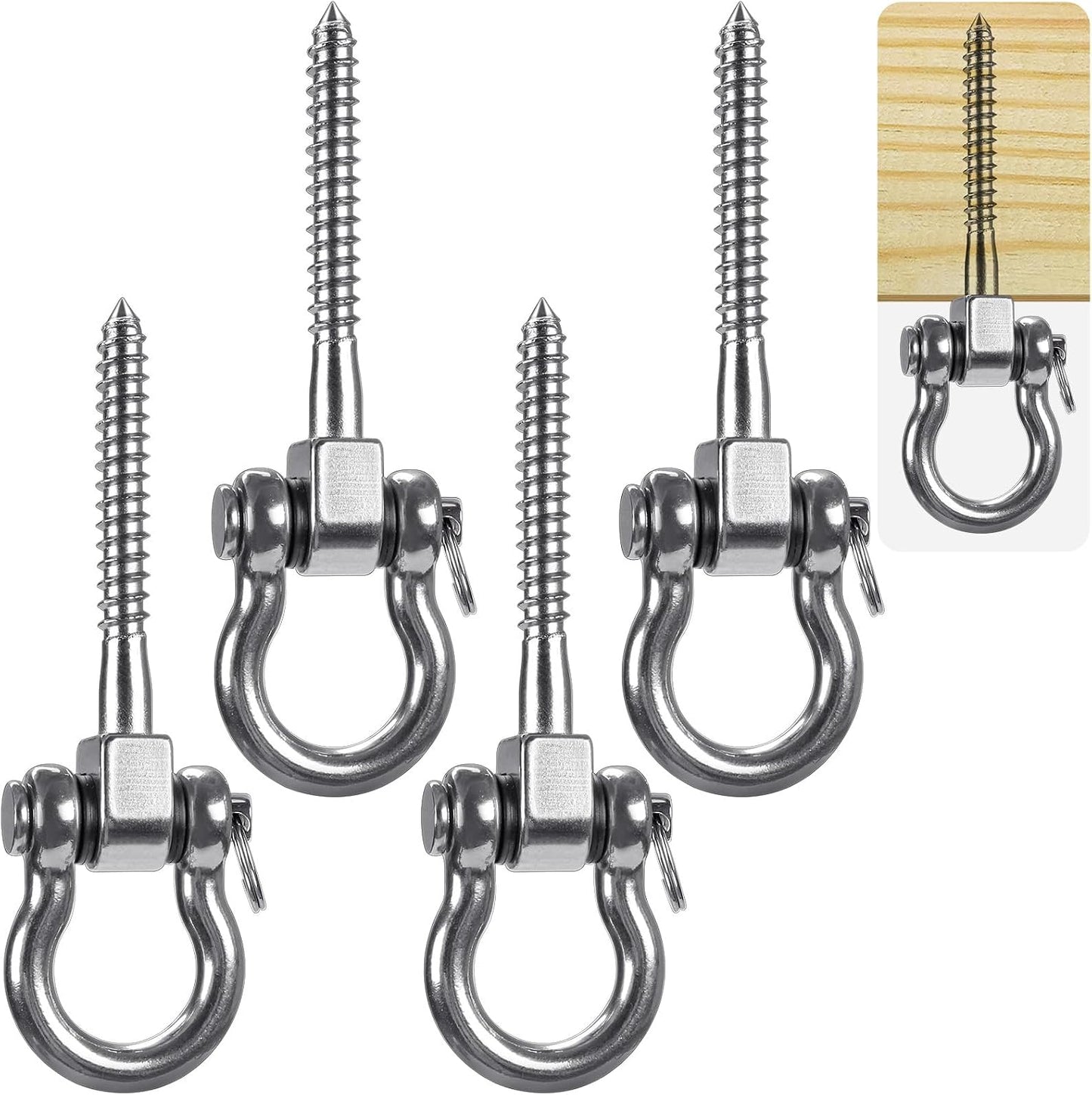 Colgador acero inox 1800lb para hamaca yoga