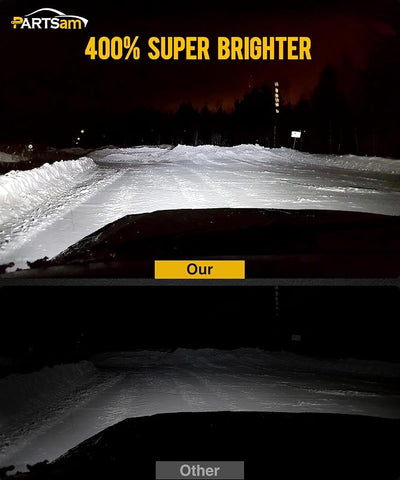 2 Faros Delanteros LED H6054 7x6 5x7 Antirreflejos con DRL Azules
