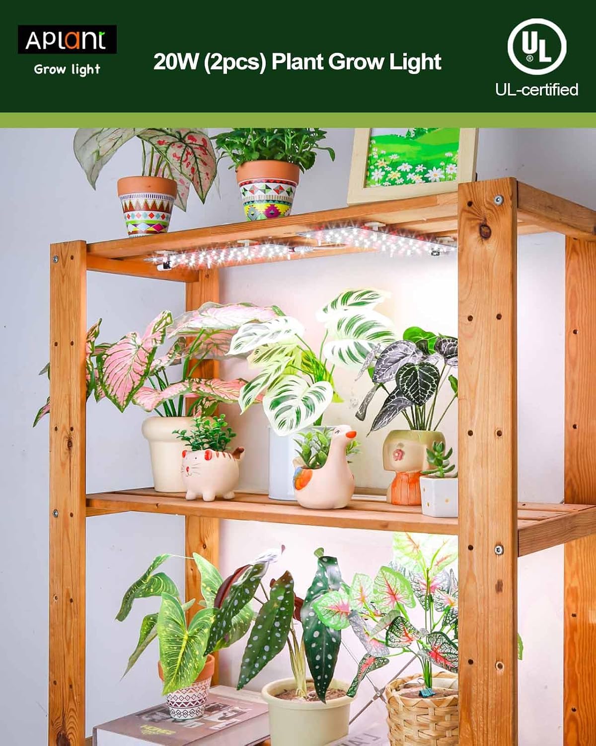 Luz cultivo plantas interior LED 6/12/16H
