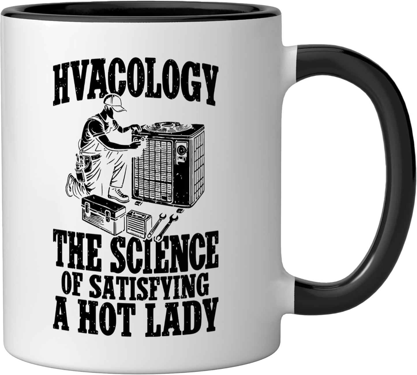 Taza Cerámica Técnico HVAC Negro/Blanco