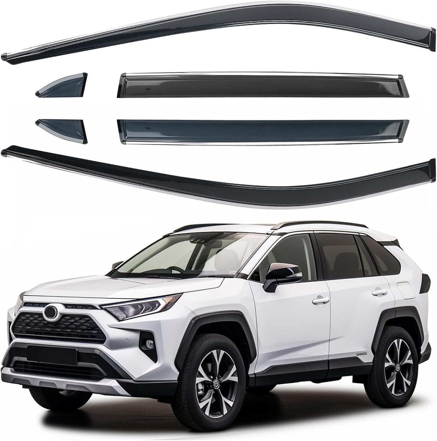 Protectores lluvia Toyota RAV4 19-24 set 6 pzas