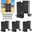Base anclaje poste 4x4 set 4 soportes ajustables