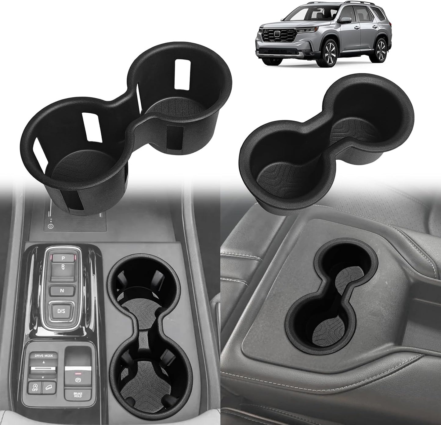 Insertos portavasos consola Honda Pilot antiderrap