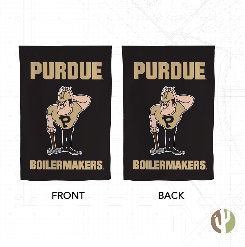 Bandera jardín poliuretano 19x12pulg Purdue Boilermakers
