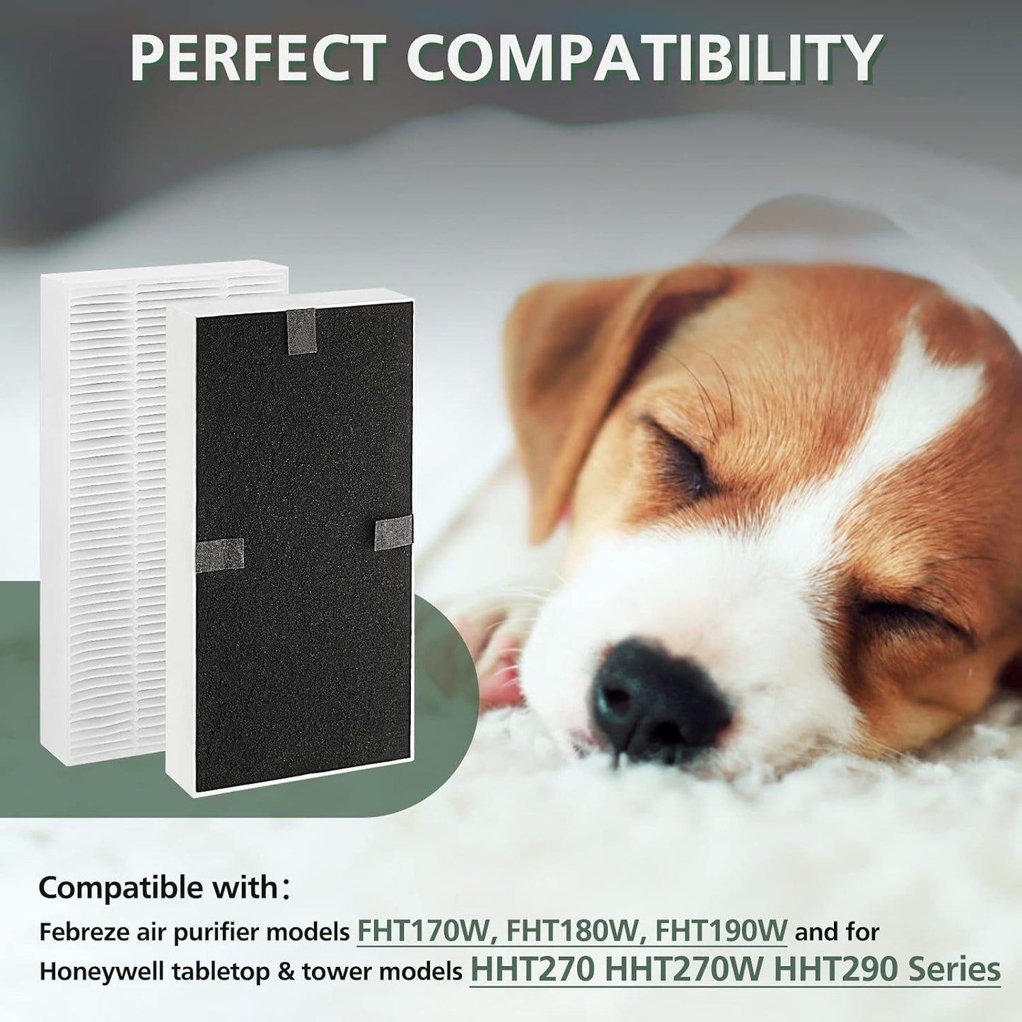 4 Filtros HEPA Febreze doble accion comp FHT170-190 HRF201B