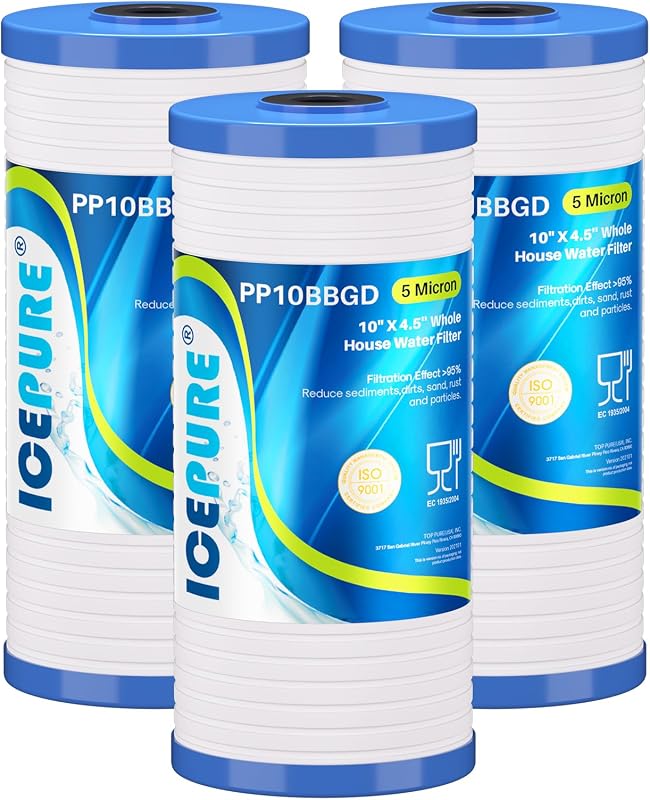 Filtro sedimentos ranurado 10x4.5" repuesto 3M set 3