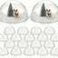 Cúpulas de plástico para manualidades, media bola, círculo transparente y esfera acrílica