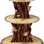 Soporte cupcakes madera rústica 3 niveles fiesta baby shower