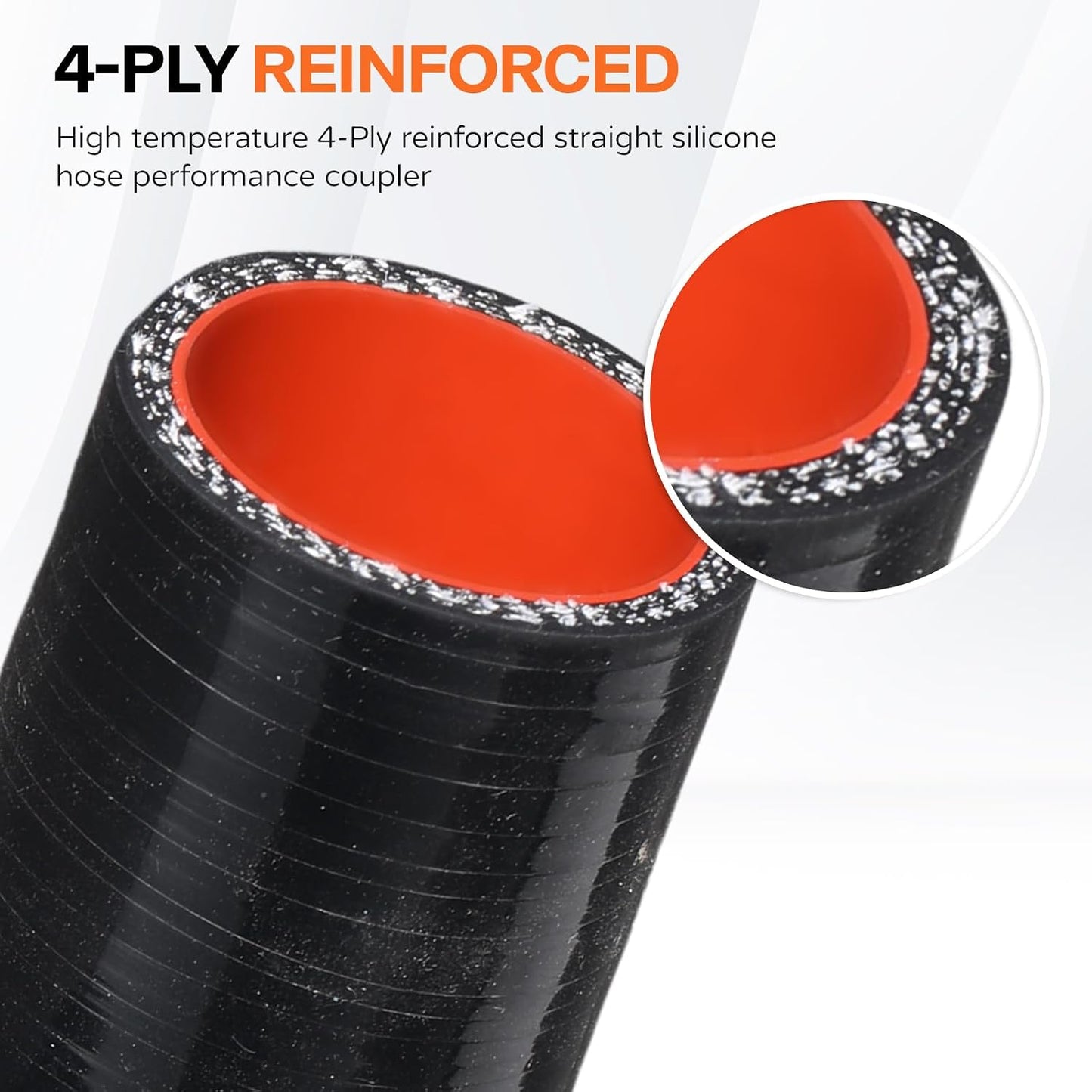 Manguera silicona reductor 1.0-1.25in abrazadera inox 4capas