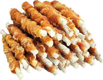Palitos de pollo crudo para perros pequeños y cachorros 5"