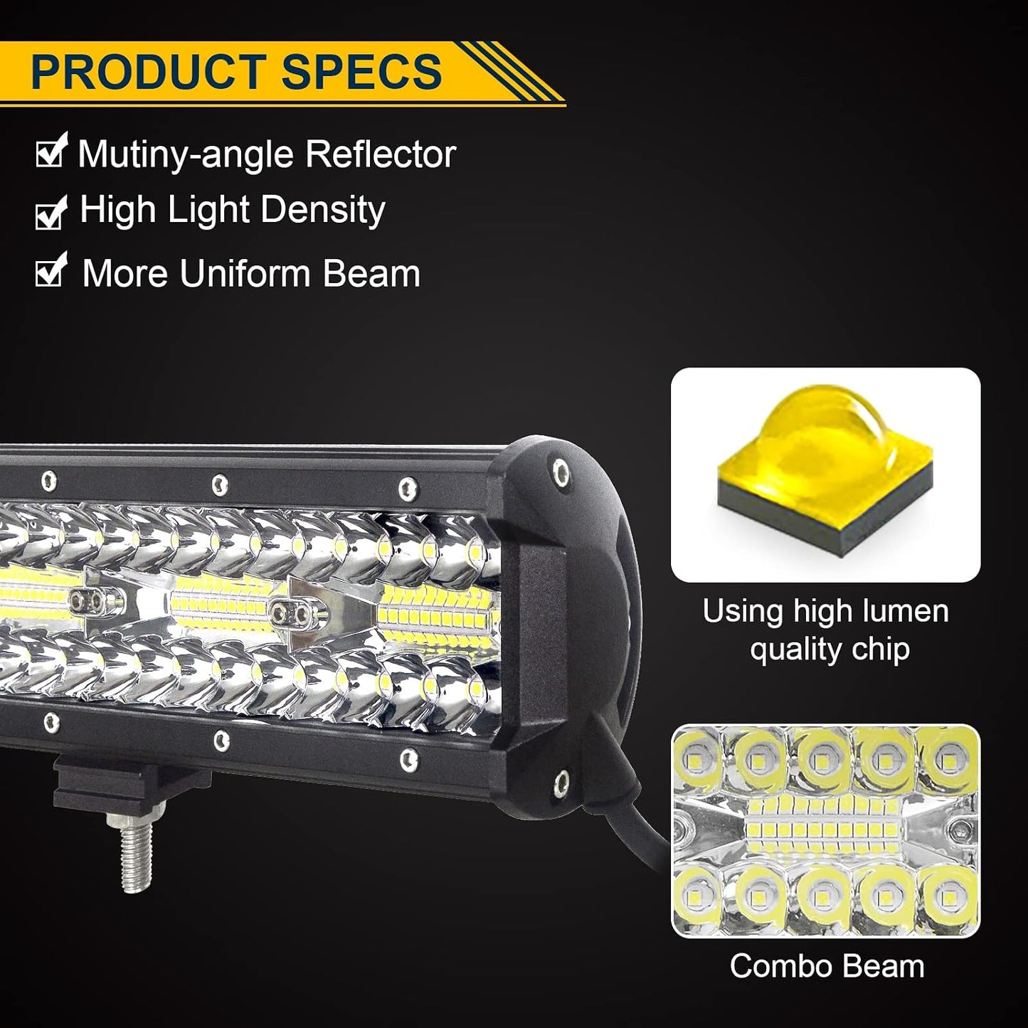 Barra Led 12v 24v 12" para 4x4