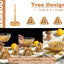 Set 3 Salvamanteles Bambú 8pulg Soporte Calor Resistente