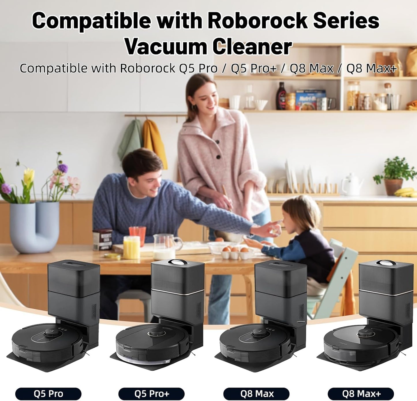 Pack 28 accesorios Roborock Q5 Pro Q8 Max con cepillos HEPA