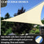 Toldo parasol triangular 8x8x8ft color crema