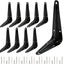 10 Soportes Flotantes Metal 4x3pulg Negro para Tableros