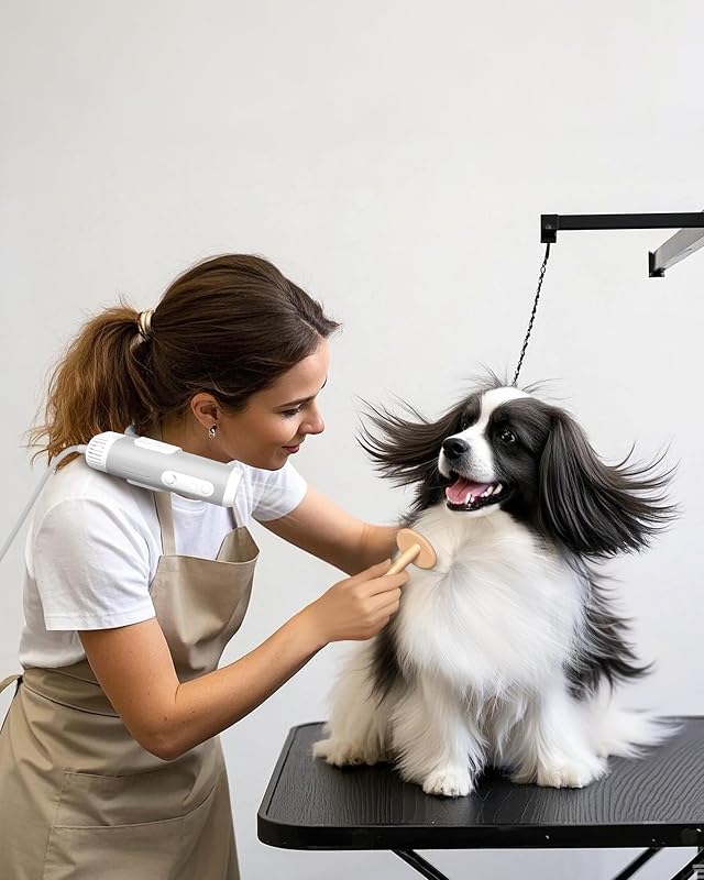 Secador perros manos libres flujo ajustable iones negativos